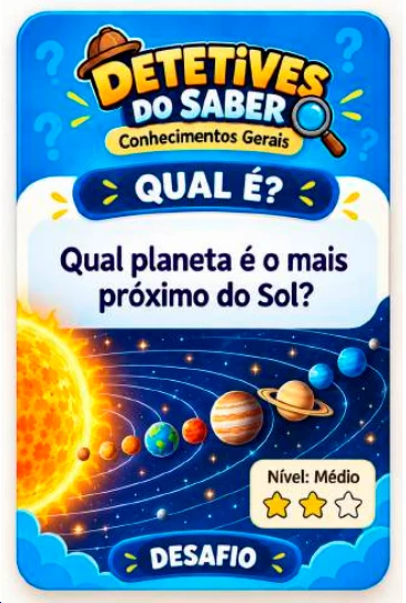 Carta Frente Desafio - Sistema Solar