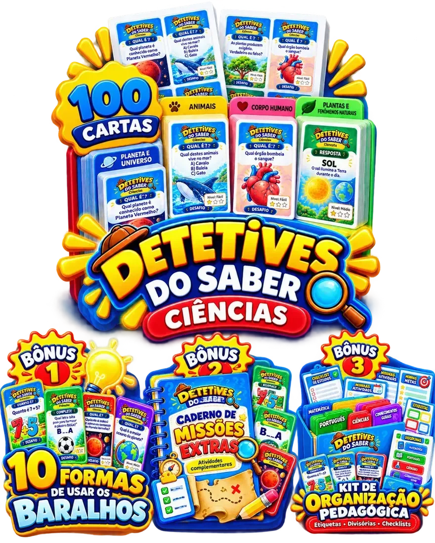 Kit Detetives do Saber completo com 3 bônus